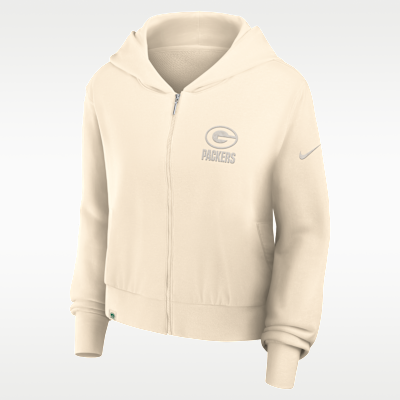 Green Bay Packers Established Women's Nike NFL Full-Zip Hoodie